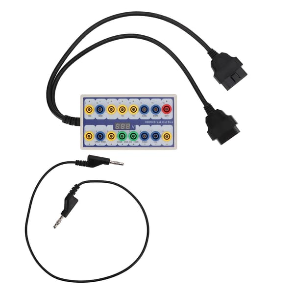 OBDII Breakout Box OBD2 Protokolldetektor med Diagnostikkabel Universal för Bil OBD Linjesignalöverföring