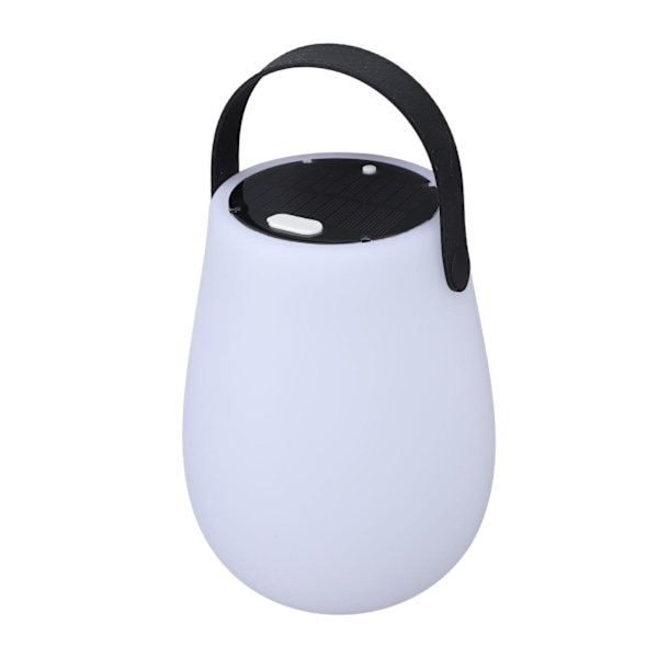 LED-lykta lampa rundad solladdning USB C fjärrkontroll färgläge handhållen campinglykta för trädgård balkong sovrum