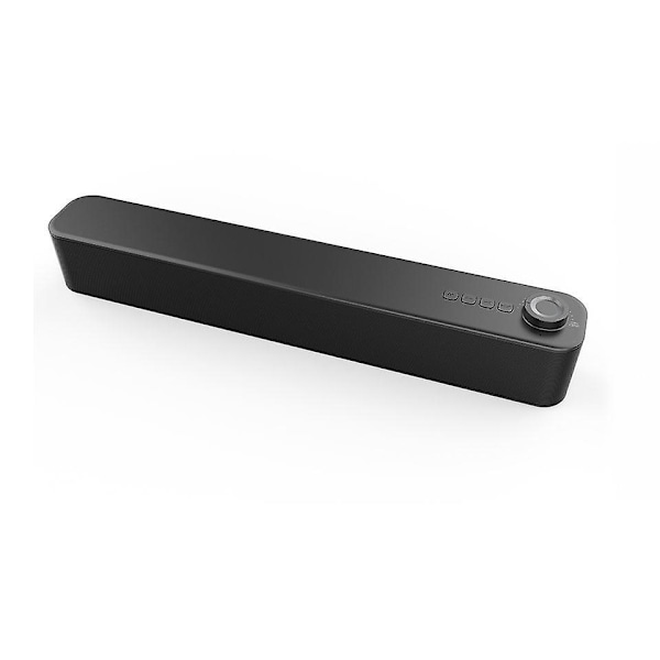 Mini Soundbar med Subwoofer til TV og PC Håndfri Opkald Hjemmebiografhøjttaler med Indbygget Mikrofon Sort