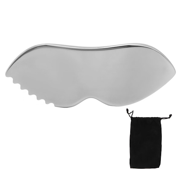 Gua Sha Massagebräda Comb Edge 304 Rostfritt stål Jämnare ytor Gua Sha Tool för smärtlindring i mjuk vävnad Kroppsvård