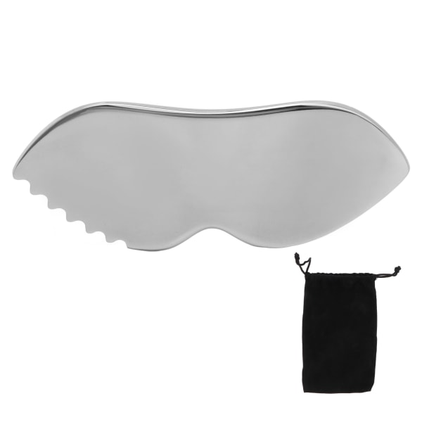 Gua Sha Massasjebrett Kam Edge 304 rustfritt stål jevnere overflater Gua Sha-verktøy for mykt vev smertelindring Kroppspleie