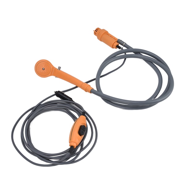 Campingdusch DC12V Bärbar Hög flexibilitet Tålig plastgummi Ergonomisk design Enkel installation Utomhusdusch