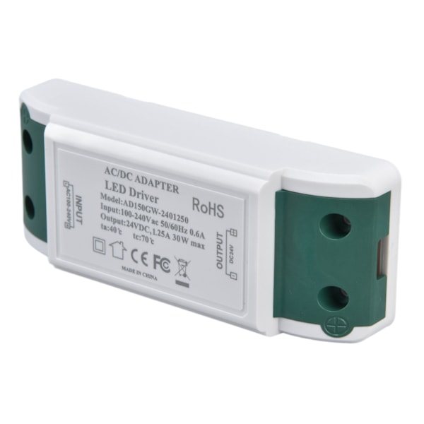 LED-drivrutin med kortslutnings- och överströmsskydd, enkel installation, konstant ström LED-drivrutin AC100‑240V