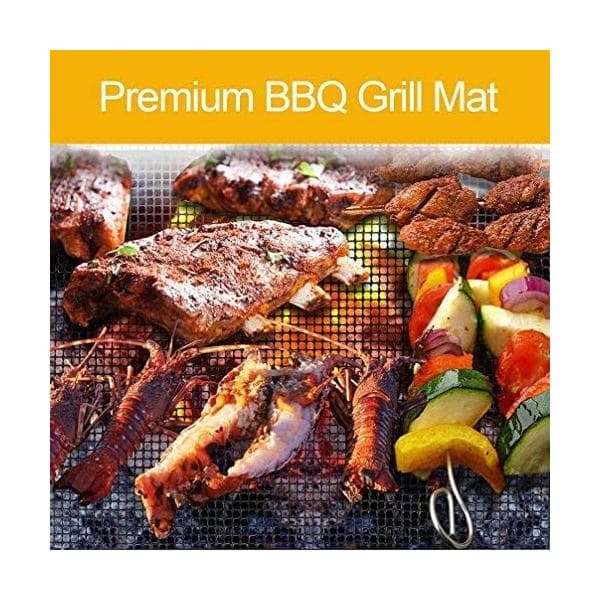 Grillnett/grillmatte Non-stick Svart 3-pakning 178