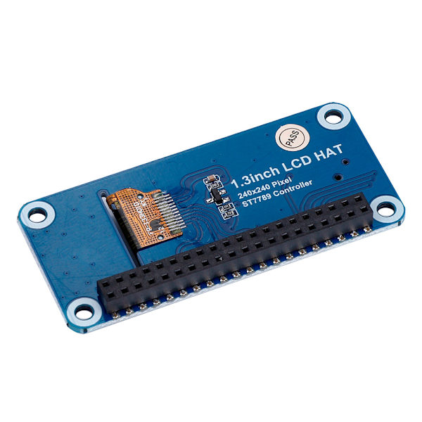 1,3 tuuman IPS OLED LCD -näytön hattu Raspberry Pi 3B+/3B/Zero W