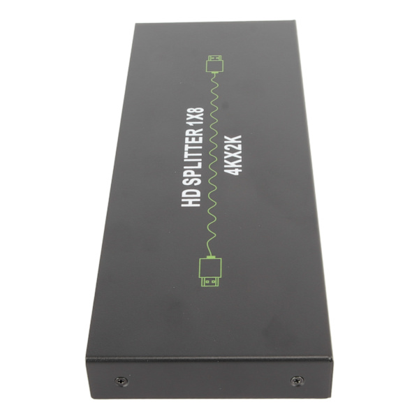 4K HD Multimedia Interface Splitter 1x8 1 inn 8 ut HD Multimedia Interface Splitter Splicer Extender 100‑240V US Plug