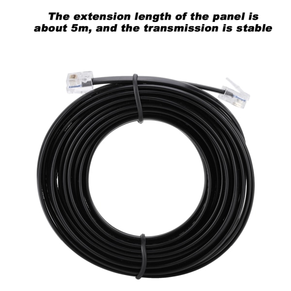 Svarta panelpaneler Separat kabelförlängningslinje för YAESU Ft 7800 Ft 7900 Walkie Talkie