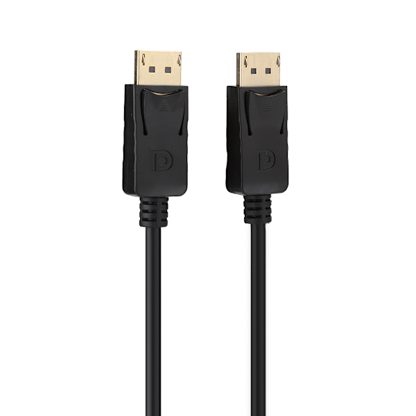 1,8M DisplayPort-kabel DP til DP-grænsefladeadapterkabel Sort Tilbehør til mobiltelefoner