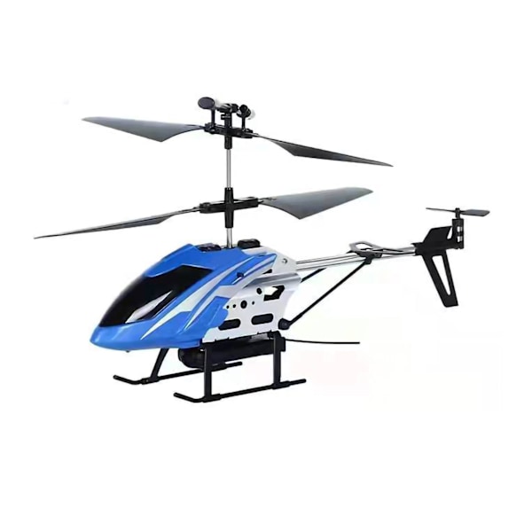 2,4 GHz fjärrkontrollhelikopter med kamera Mini RC Copter Flygplan Modell Leksak för barn Vuxna Nybörjare Blå