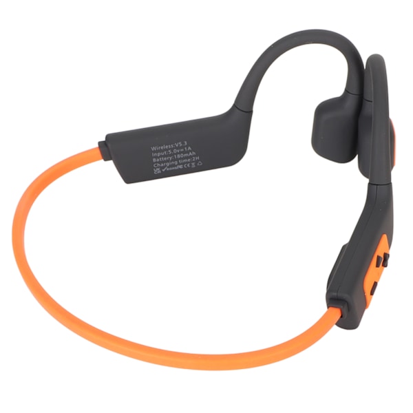 Open Ear Headset 32GB Bone Conduction Svømning Dykning Sport Hovedtelefoner IPX8 Vandtæt Trådløs Bluetooth Øretelefon Orange