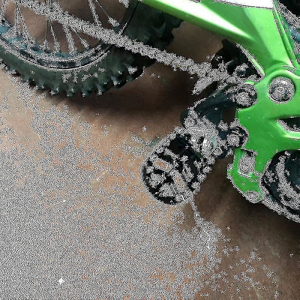 Et par motorcykel fodpedaler kompatible med CR/CRF/125/250/500/230/450R off-road motorcykel CNC aluminiumslegeringspedaler - B4 Grøn