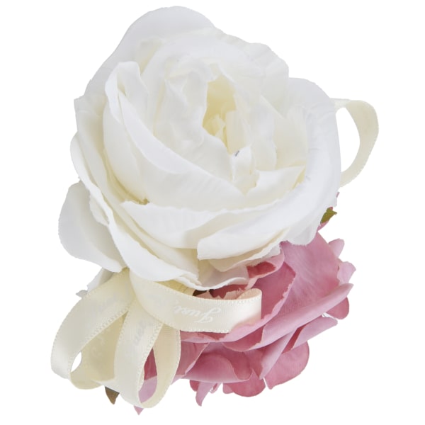 Brudehåndled Blomster Brudepige kunstigt håndled Corsage armbånd til bryllupsdag Pink