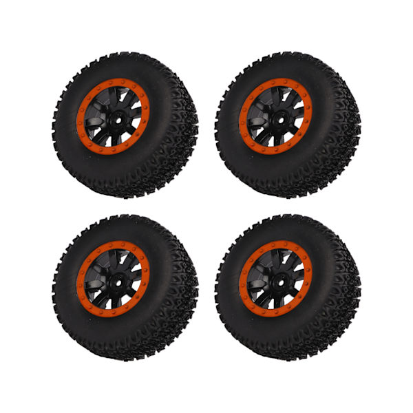 4 st Short Course Truck-däck 12 mm Hex RC Short Course Truck Gummidäck för Traxxas Slash för HPIOrange