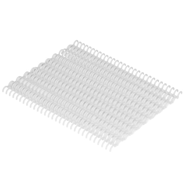 10 stk. Binderyg 30 huller 12 mm diameter DIY udskiftelig plast A4 Wire Binding Spines til skolekontor hvid