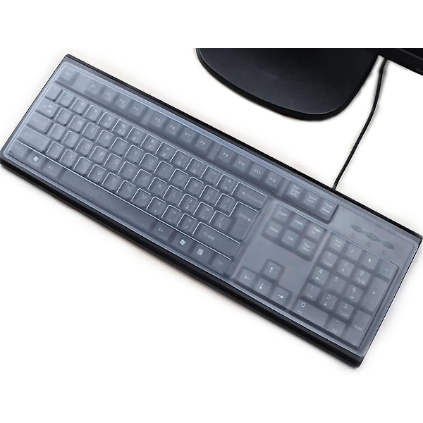 Transparent Dammskydd för Tangentbord, Återanvändbar Vattentät för Standard Desktop-tangentbord