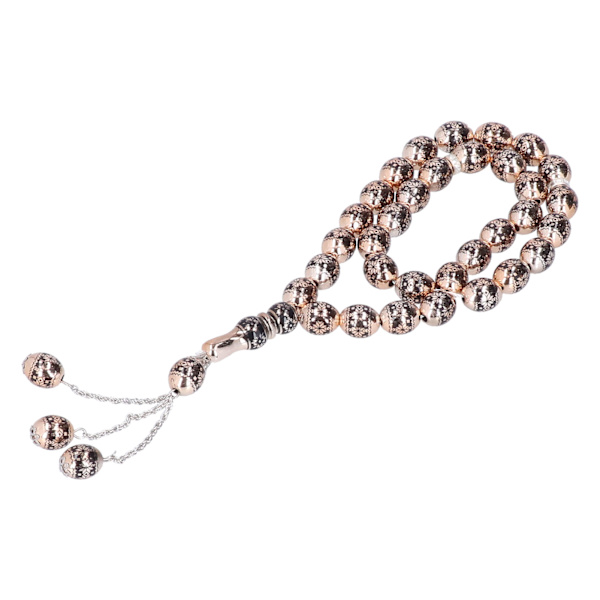 Muslimske rosenkransperler i lyse farver, harpiksmateriale, god tekstur, føles behagelige, islamiske forsyninger, sort