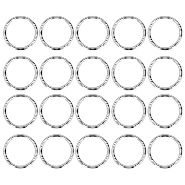 20 stk. metalringe 4x32mm jern robuste holdbare multifunktionelle udsøgte metal O-ringe sølv