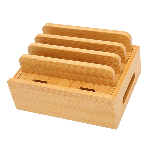 Bamboo Latausasema Useita laitteita Telakointiasema Lataustelakka Teline matkapuhelimille Tabletit E-lukijat