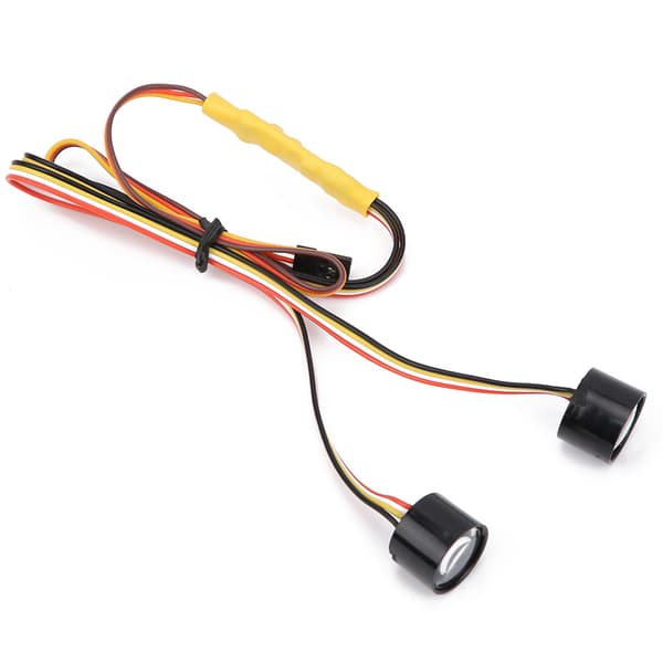 Farverige LED Forlygter Hovedlampe Modificeret Tilbehør Passer til 1/10 RC Crawler Bil