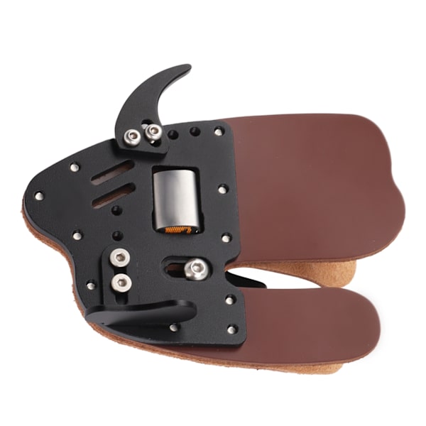Læder bueskydning finger fane bueskydning finger guard fingre beskytter til recurve bue udendørs skyde praksis sort brun XL