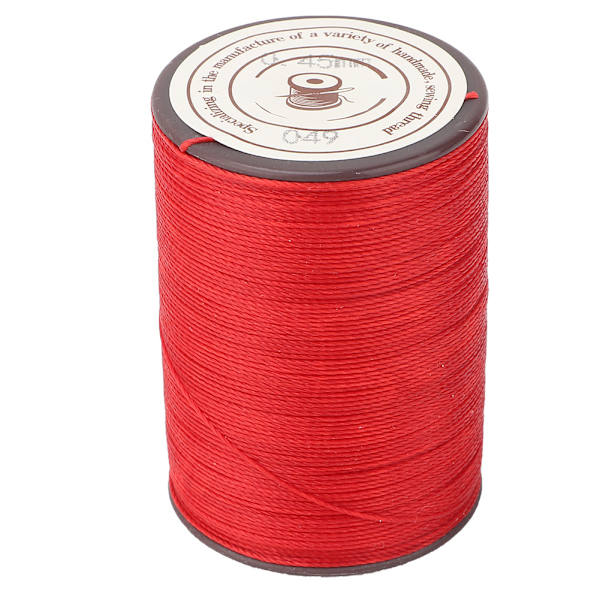 0,45 mm lädersömnadsvaxsnöre 160m/rulle Handarbete Stickning Hantverksvaxtråd Röd Red