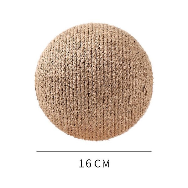 16 cm Cat Scratching Post med Sisal Rope Ball och mattbas