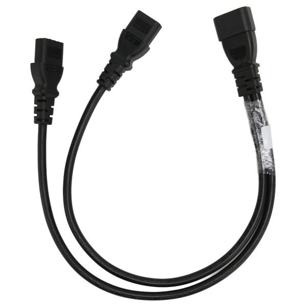 Enkel C14 till Dual 5 15R C13 sladd Kort Power UPS Server Y Splitter Adapter Kabel för PC Monitor Printer