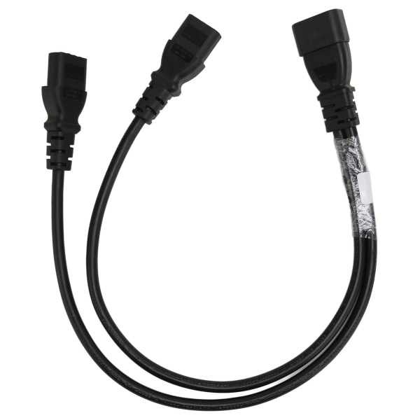 Enkelt C14 til Dual 5 15R C13 Ledning Kort Power UPS Server Y Splitter Adapter Kabel til PC Monitor Printer