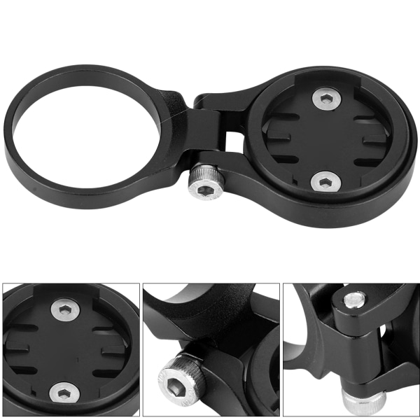 Cykelcykel justerbar holder til stangmontering til Garmin Edge 1000 820 810 520 Computer GPS (sort)