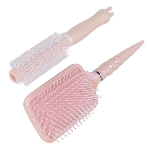 Paddla hårborste Professionell Hemmasalong Män Kvinnor Massage Detangling Rund Barrel Brush Styling Tool