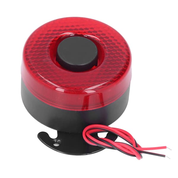 Auton torvi 12V ABS 105dB sähköinen varoitustorvi vilkkuvilla LED-valoilla kuorma-autoon UTV ATV