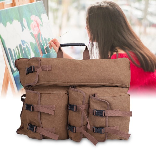 4K Canvas Kaffe Tegnebræt Multifunktionel Sketchpad Art Bag