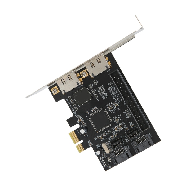 Adapterkort PCIe til SATA ESATA IDE PCB Network Converter Datamaskinvare med driver-CD