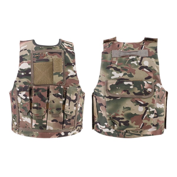 Barnens Militärkläder Combat Game Kamouflage Väst (CP Kamouflage)