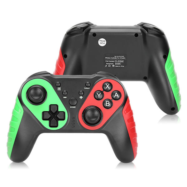 Bluetooth trådløs kontroller fjernkontroll joystick gamepad gyroskop for Nintend Switch ProGreen Pink
