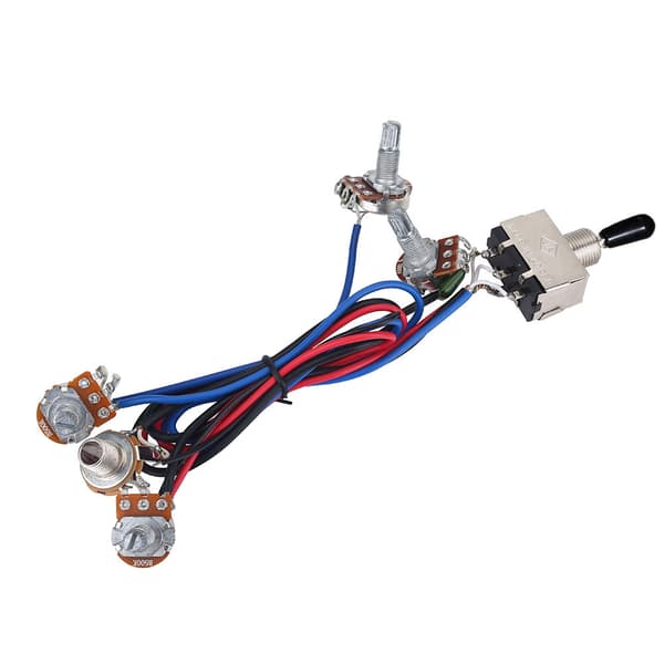2 volym 2 ton 1 jack 500K potentiometrar 3-vägs omkopplare ledningsnät för Les Paul LP gitarr