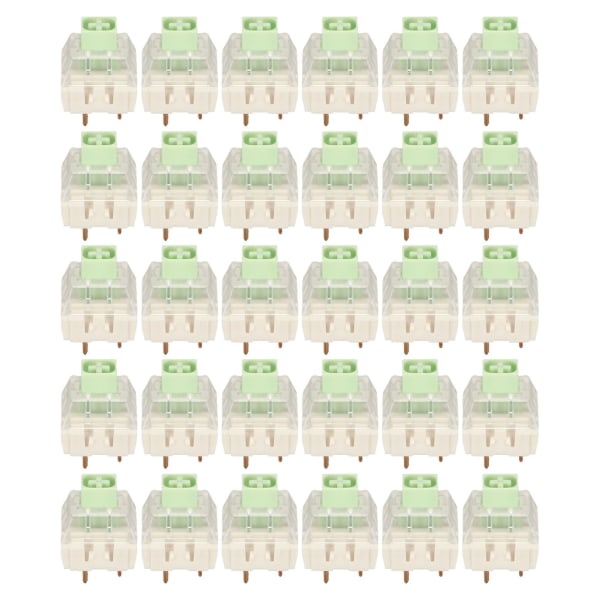 30st mekaniska tangentbordsbrytare Vattentät bakgrundsbelysning DIY tangentbordsbrytare för anpassning av tangentbord Jade Switch