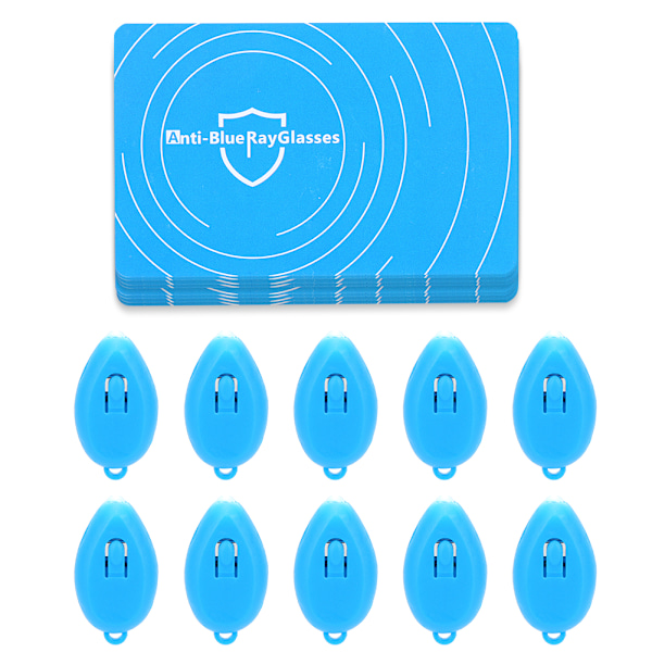 10 set Professional Anti Blue Light Test -tunnistuskortti Blue Light Generator Card