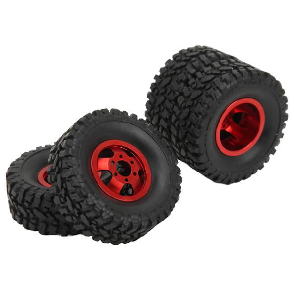 4WD gummidäck aluminiumlegering hjulnav för WPL C14 C24 B14 B24 B16 B36 1/16 RC bil uppgraderingsdel röd
