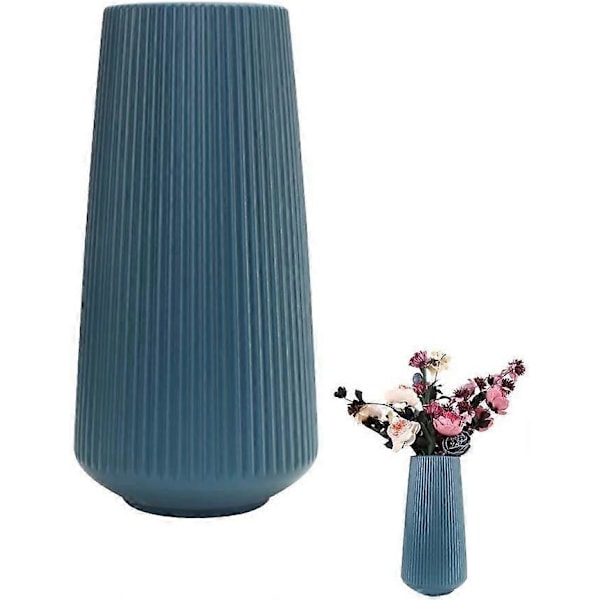 Lämpliga Plastvaser, Imitation Keramisk Blomkruka, Hållbar, Modern Geometrisk Blomma Vas Dekoration
