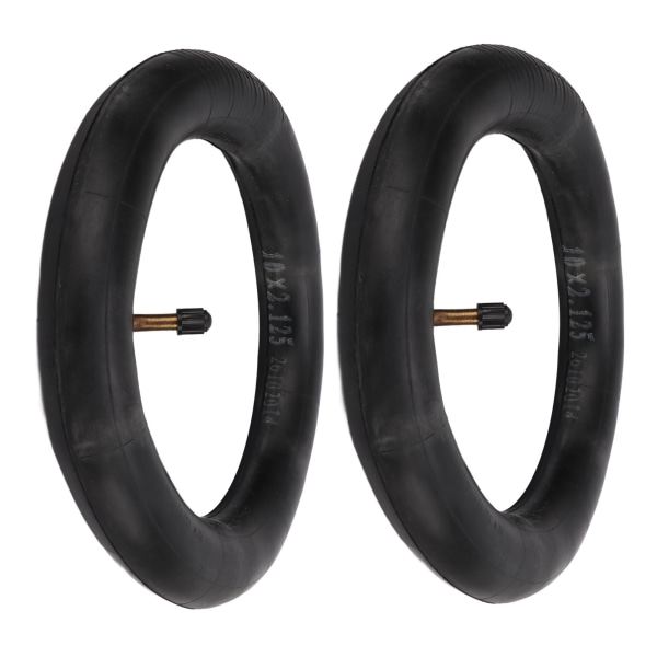 2-pack 10x2.125 inner tube däckverktyg uppblåsbar butylgummi inner tube med kopparvinklad ventil