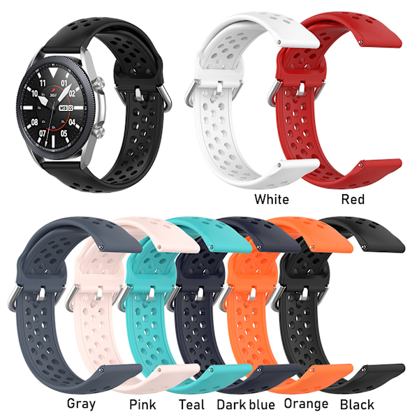 Sport-ranneke Samsung Galaxy Watch 3:lle - Säädettävä silikoniranneke
