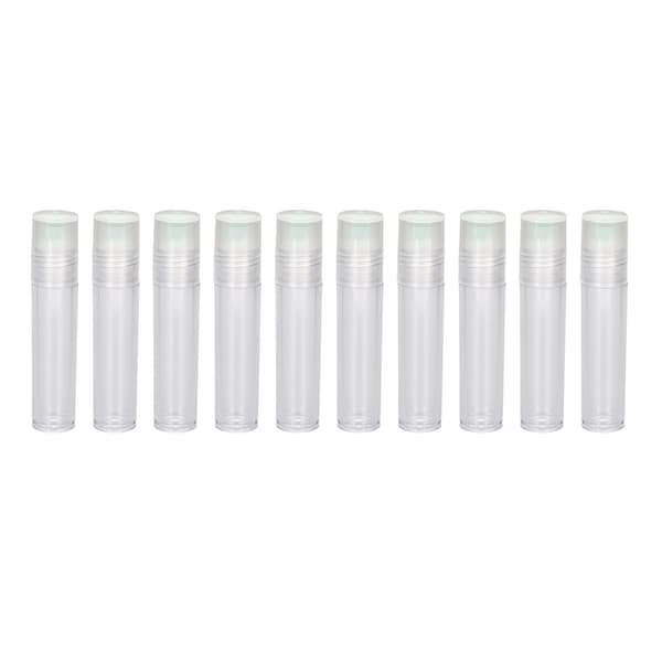 10 st 7ML Roll On-flaska Plast Reseportabel Tom Påfyllningsbar Parfym Eterisk Olja Rollerflaskor