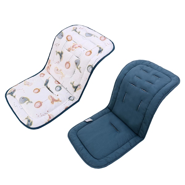 1 st Baby Sittdyna, Universal Andningsbar Barnvagnsmadrass, Barnvagnskudde för Barnvagnar 100% Bomull, 34x78cm (val Ballong (tjock))