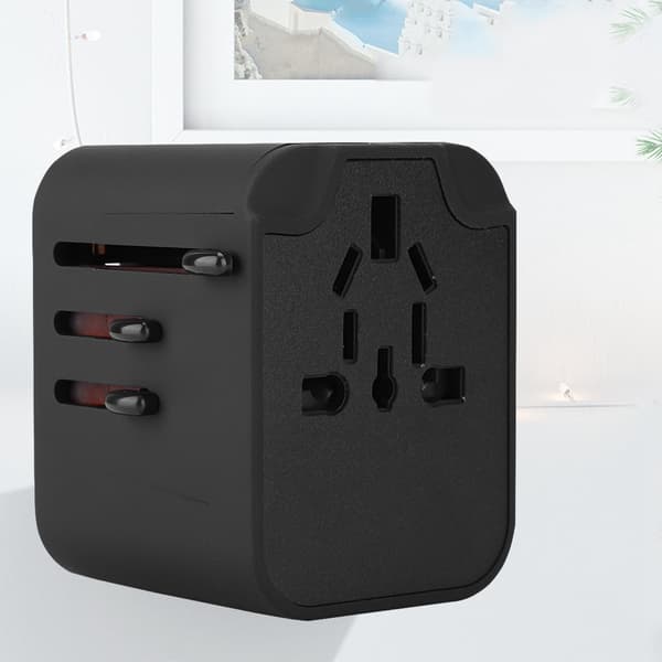 4 USB 3.5A Universal Reseadapter Elektriska Plugguttag Omvandlaradapter (100-250V)