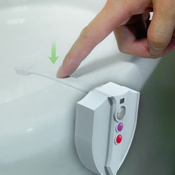 Vandtætte toiletlys med bevægelsessensor LED natlampe med UV-lys til badeværelset