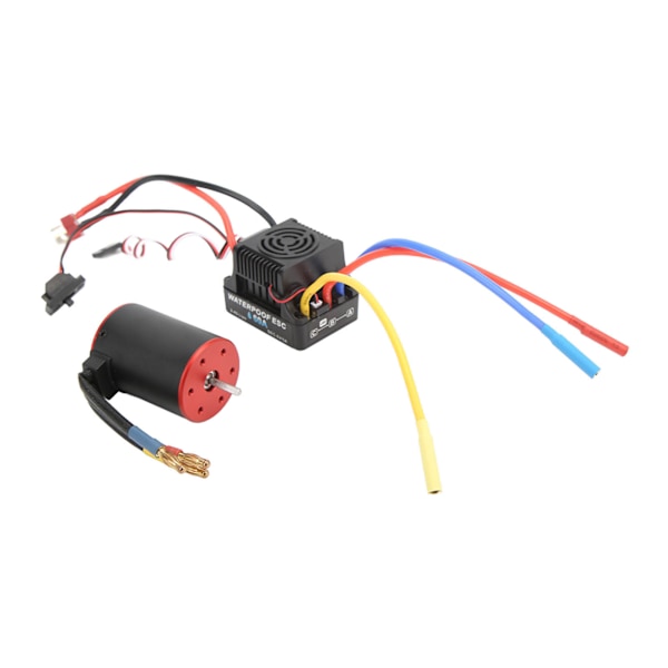 3650 2300KV Borstlös Motor 60A ESC Elektrisk Regulator Lång Linje för 1/8 1/10 RC Bil