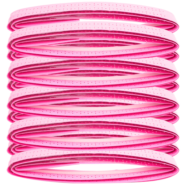 Badminton Racket Overgrip Perforerad Klibbighet Halkfri Antiskid Svettbandsgrepp Tapfluorescerande rosa