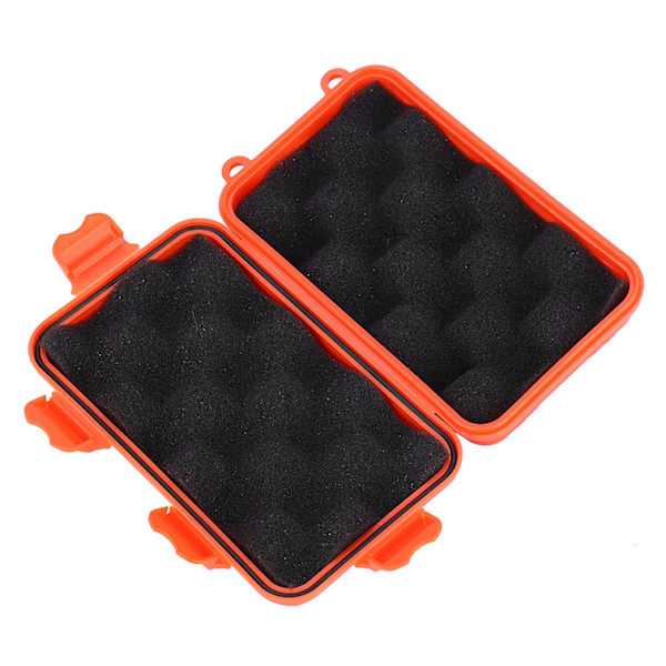 EDC Outdoor Survival Vattentät utrustning Förseglad låda Dammtät Trycksäker (orange stor)