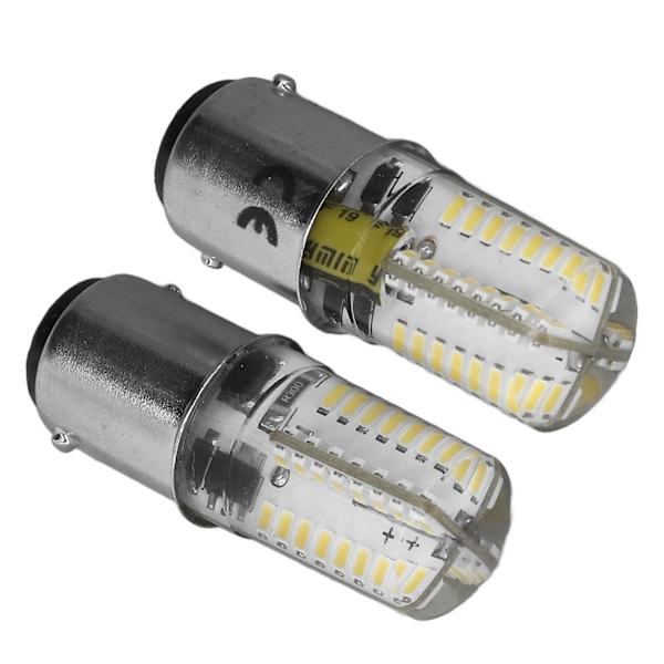 BA15D LED-lampa 64 LED-lampor 4W 360Lm Hög ljusstyrka Plug and Play BA15D-lampa AC DC 12V för Driveway Deck Patio RVs Vitt ljus